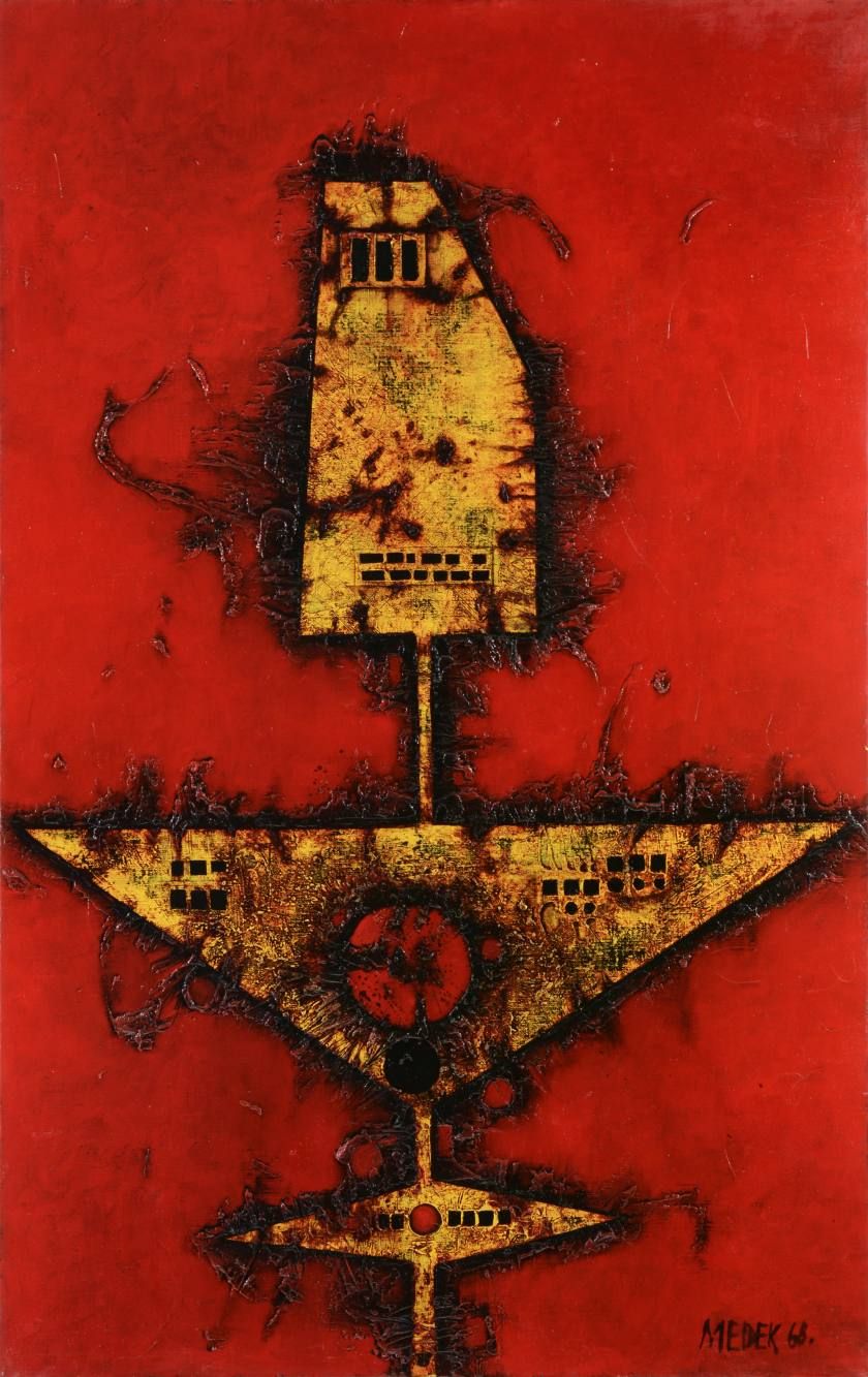 Mikulas Medek (1926-1974) A RED ACTOR

1968

Mixed media - oil and enamel on can&hellip;