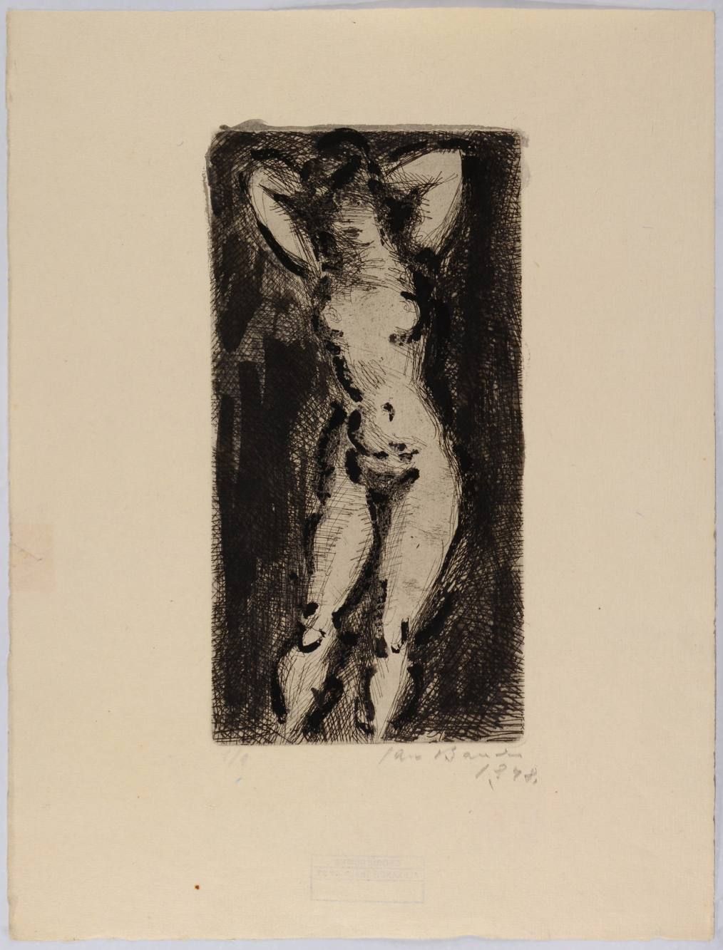 Jan Bauch (1898-1995) FEMME NUDE

1948

Pointe sèche sur papier, 42,7x28,3 cm, s&hellip;
