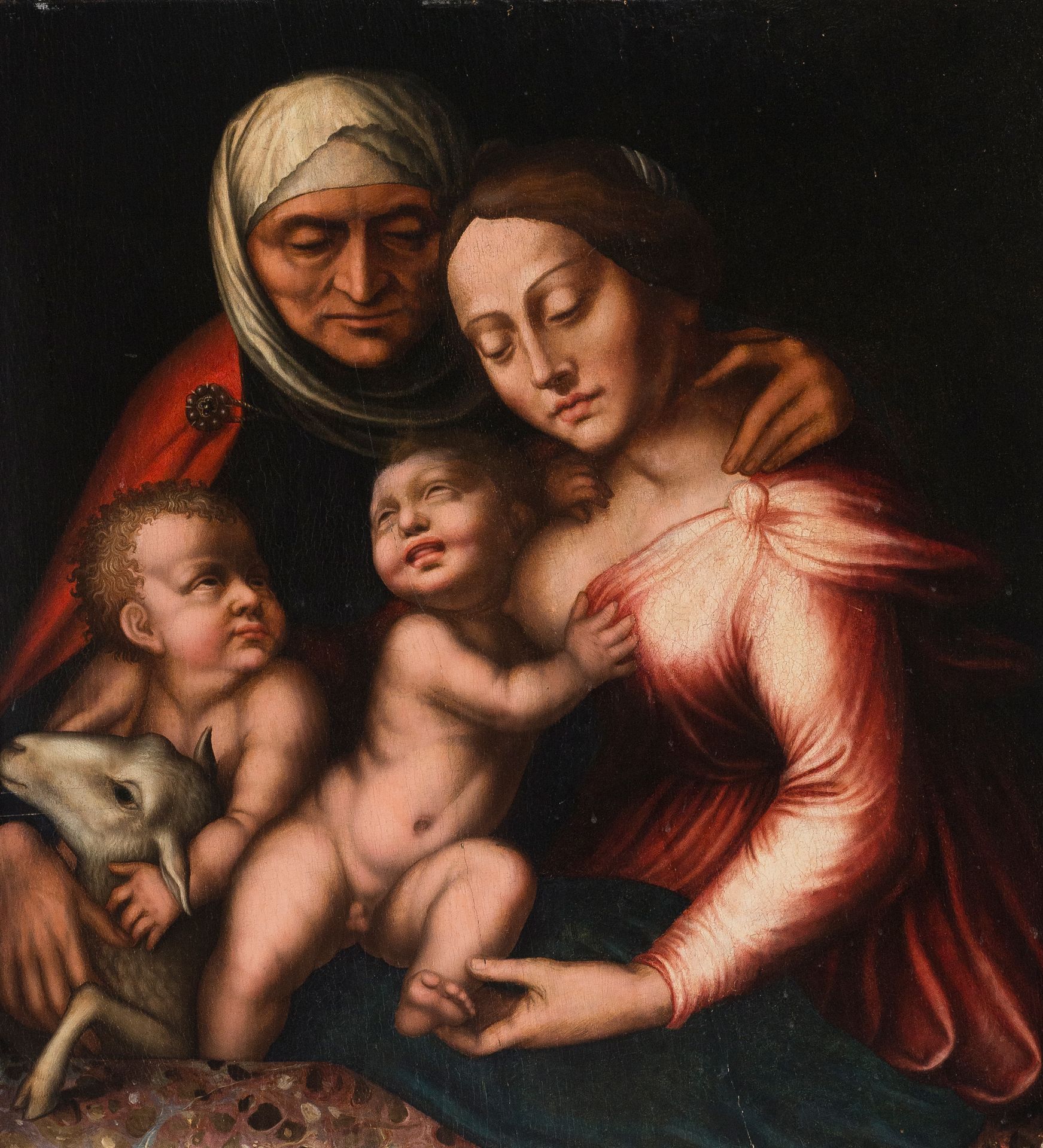 Master of Alzira (Gaspar Godos?) 
Madonna with the Child, Saint Elizabeth and th&hellip;