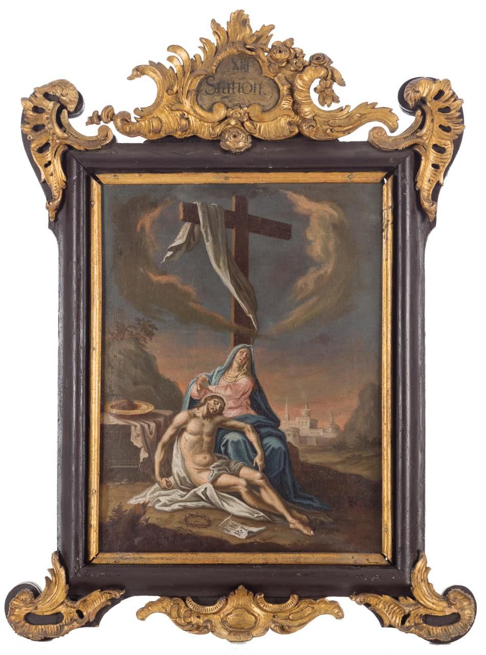 CÍRCULO DE FRANCISCO BAYEU (Zaragoza, 1734 - 1795) 十字路第十三站
布面油画
42 x 32 cm
重要的洛可&hellip;