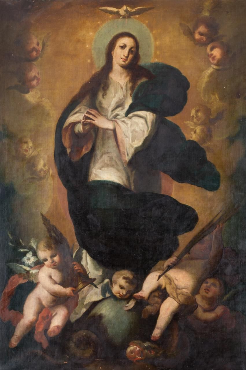 ATRIBUIDO A MANUEL FERNÁNDEZ ACEVEDO (MADRID, 1744 - 1800) 无暇受孕
布面油画
170 x 116 c&hellip;