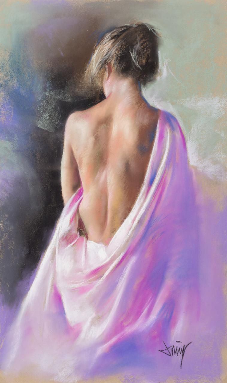 DOMINGO ÁLVAREZ GÓMEZ (Barcelona,1942) Nudo femminile di spalle
Disegno a pastel&hellip;