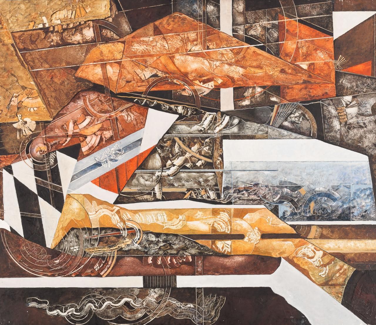 TOMÁS CÓZAR (Algatocín, Málaga, 1960) S/T
táblex上的混合媒体
95 x 110 cm
已签名。背面有画廊海报的印&hellip;