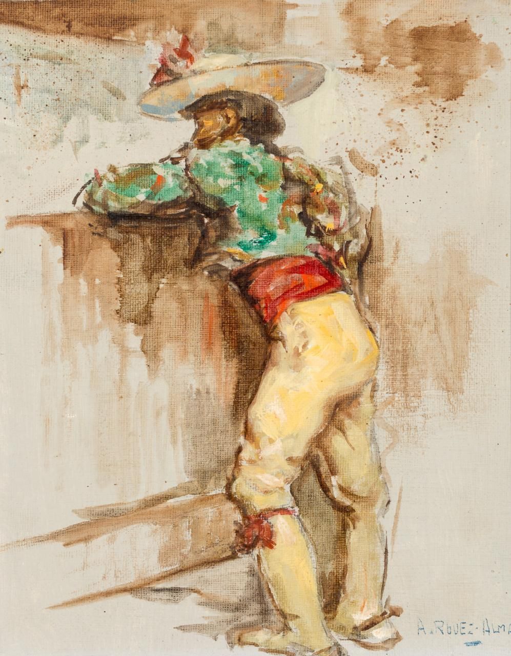 ANTONIO RODRÍGUEZ-ALMANSA Picador
Olio su tela
28 x 23 cm
Firmato in basso a des&hellip;