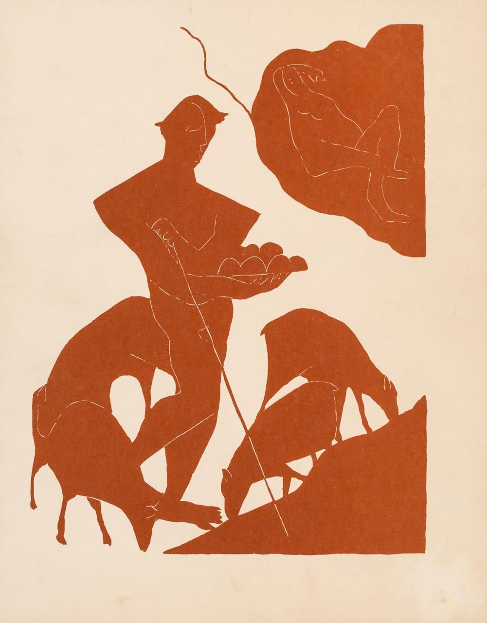 HENRI LAURENS (París, 1885 - 1954) Les Idylles
Cromolitografia
30 x 23 cm
Parigi&hellip;