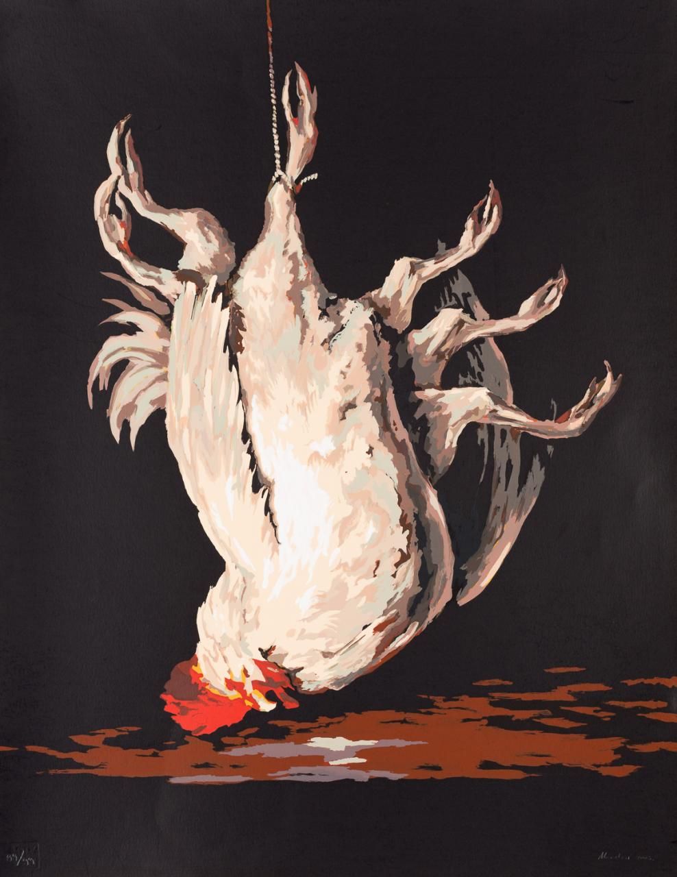 MARCHESI HÉRCULES DE SALAZAR* Transgenic rooster
Silkscreen
83,5 x 64 cm 
Signed&hellip;
