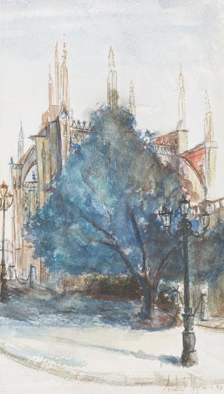 ESCUELA ANDALUZA, S. XX The Cathedral
Watercolour on paper
31 x 18 cm
Signed and&hellip;