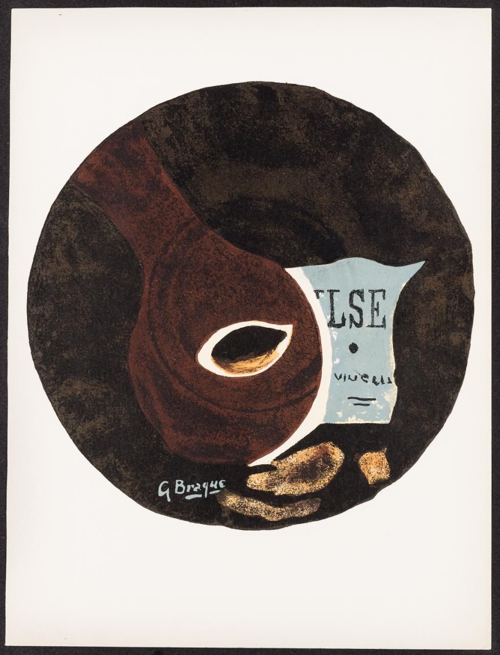 GEORGE BRAQUE (Argenteuil, 1882 - París, 1963) 构图
石版画
37 x 28 cm
版上有签名 "G.布拉克