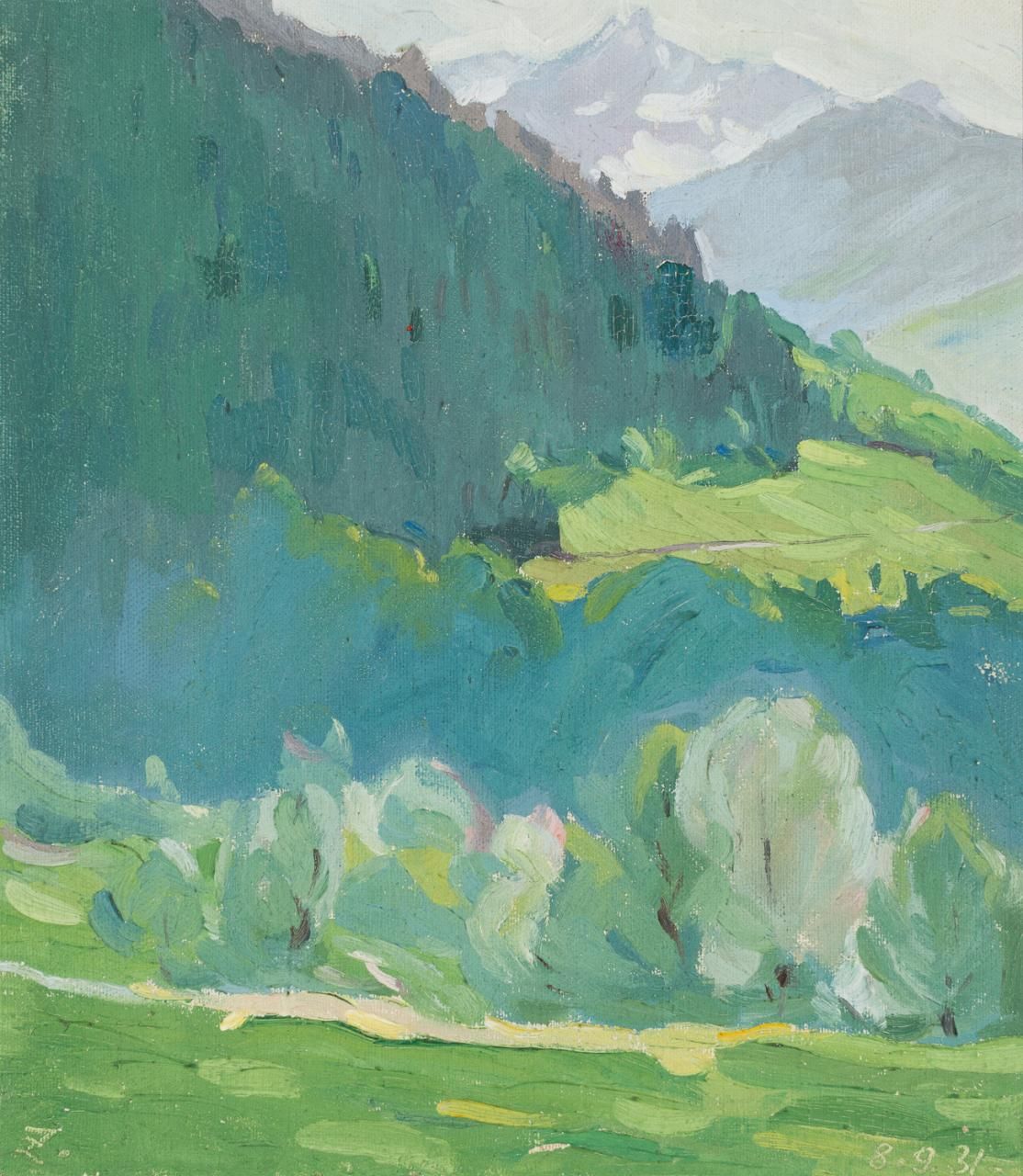 EDMOND HENRI ZEIGER DE BAUGY (1895 - 1994) Beaufort (Savoie)
Oil on canvas
31 x &hellip;