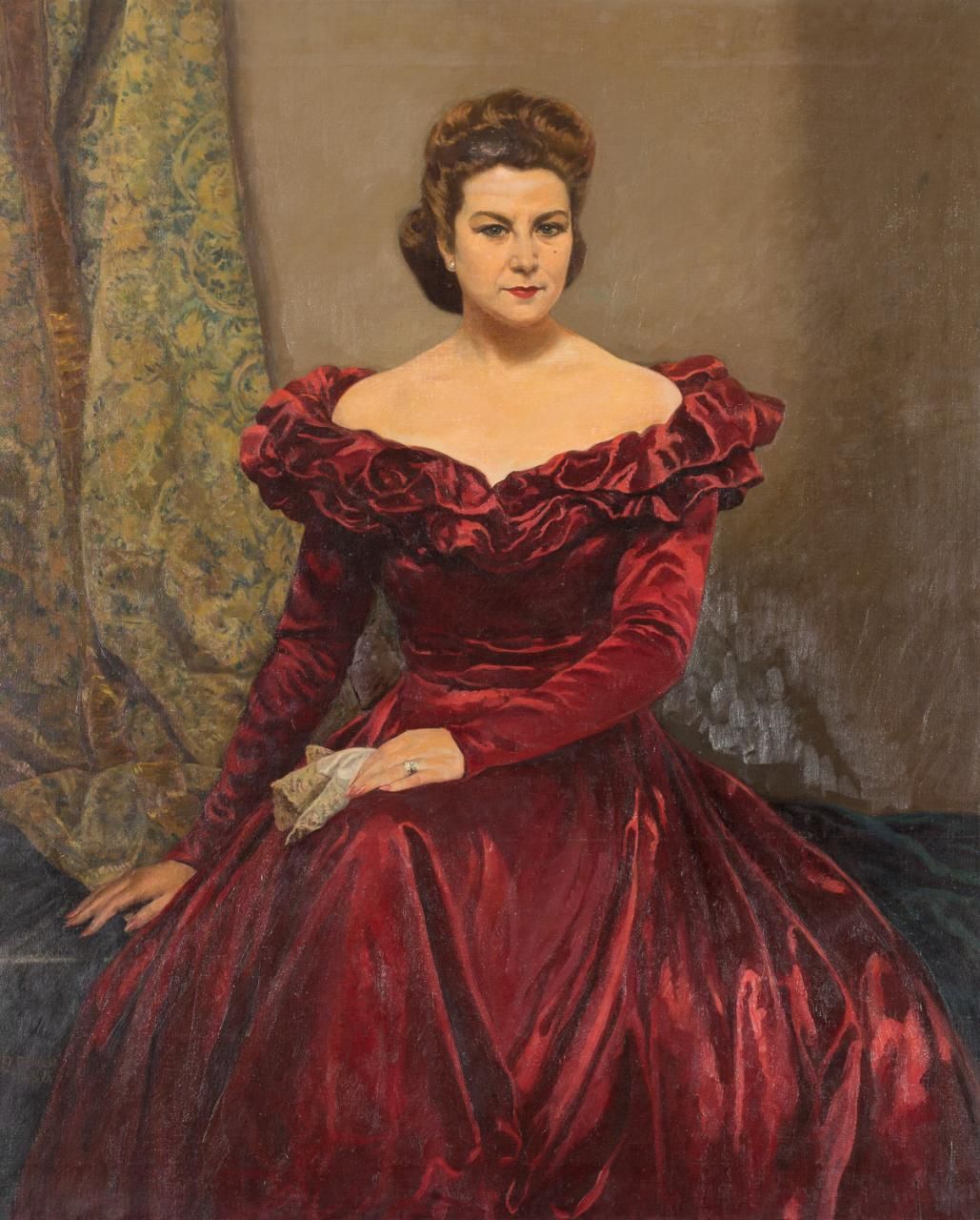 ALFONSO GROSSO (Sevilla, 1893 - 1983) Ritratto di Doña María Teresa Almendro Pac&hellip;