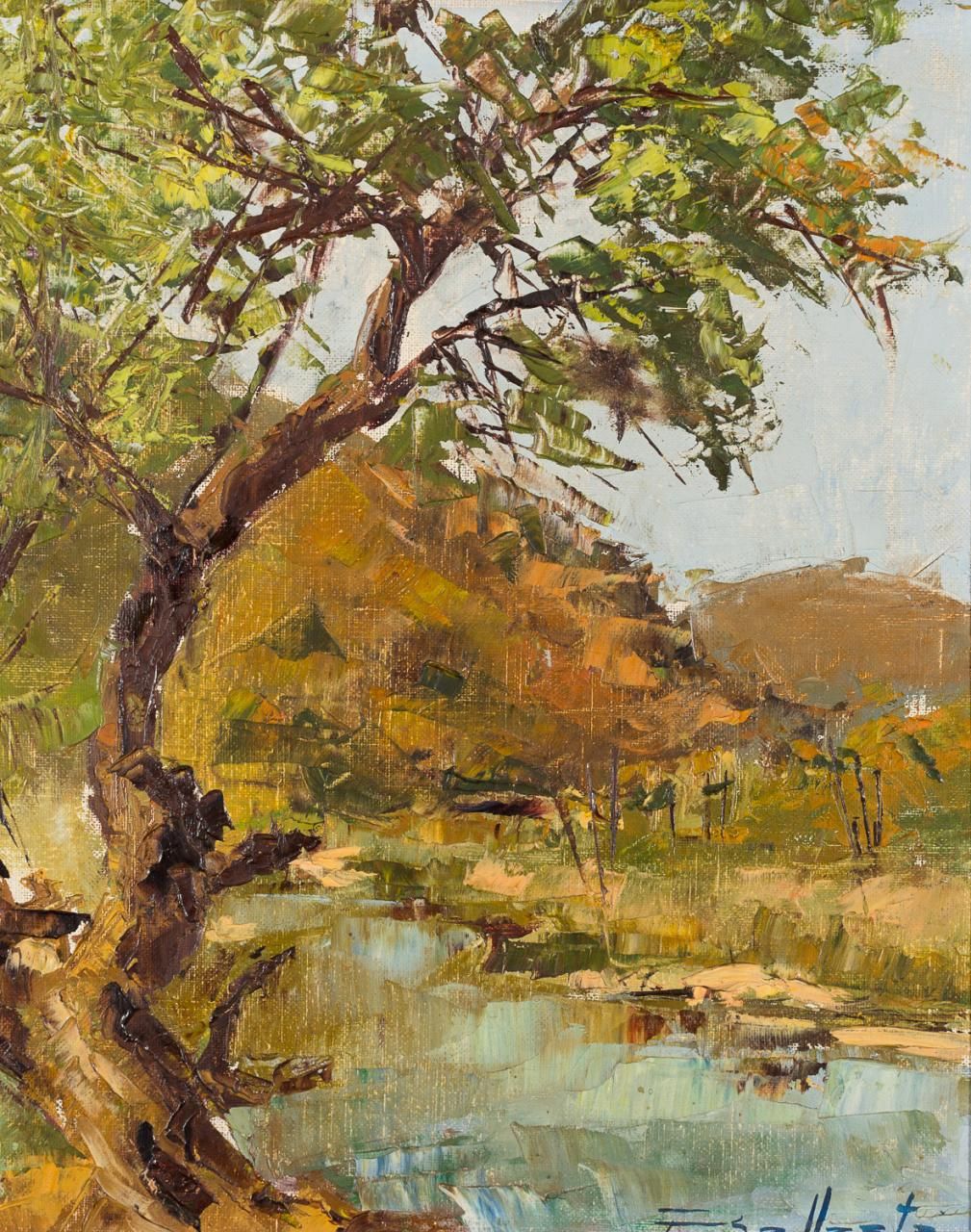 MIGUEL BALLESTA MAQUEDA (Sevilla, 1929 - 1998) Landschaft
Öl auf Leinwand
41 x 3&hellip;