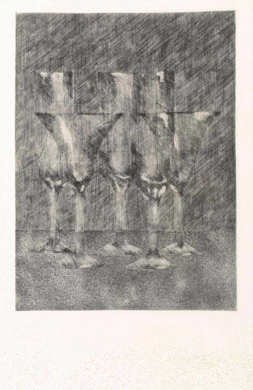 ESCUELA SEVILLANA, S. XX 一组三个人物
雕刻
35 x 26 cm的板；69 x 47 cm的纸
签名，编号为77和76/100。