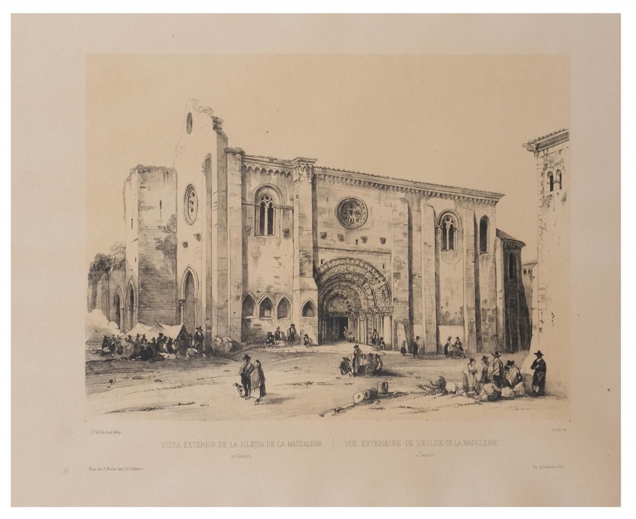 ESCUELA FRANCESA, S. XIX Vue extérieure de l'église de la Magdalena à Zamora
Lit&hellip;