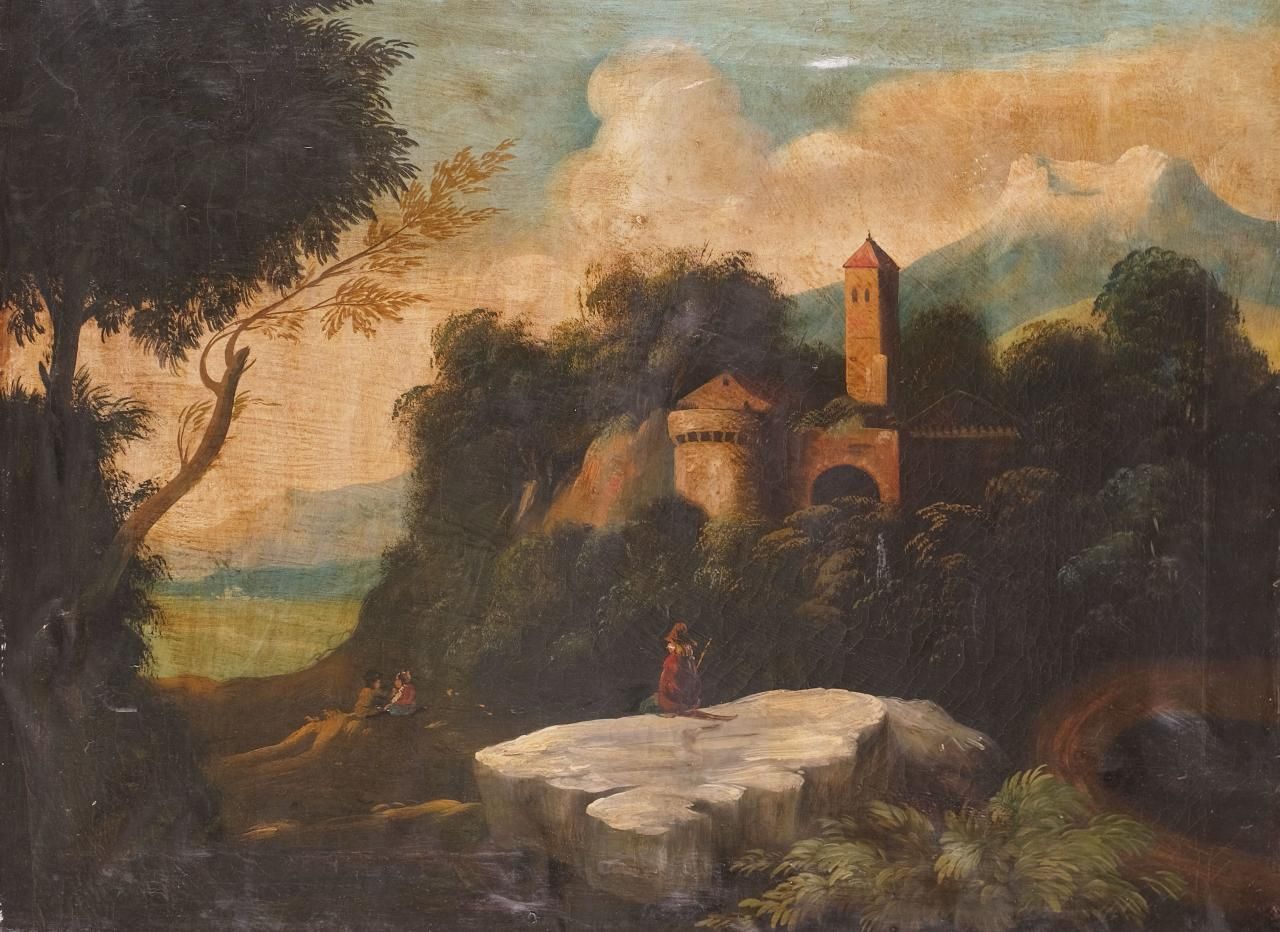 ESCUELA ESPAÑOLA, S. XIX Paesaggio
Olio su tela
60 x 80 cm