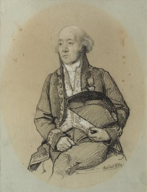 François-Joseph HEIM (Belfort 1787 - Paris 1865) Portrait de Philippe Lesueur, m&hellip;