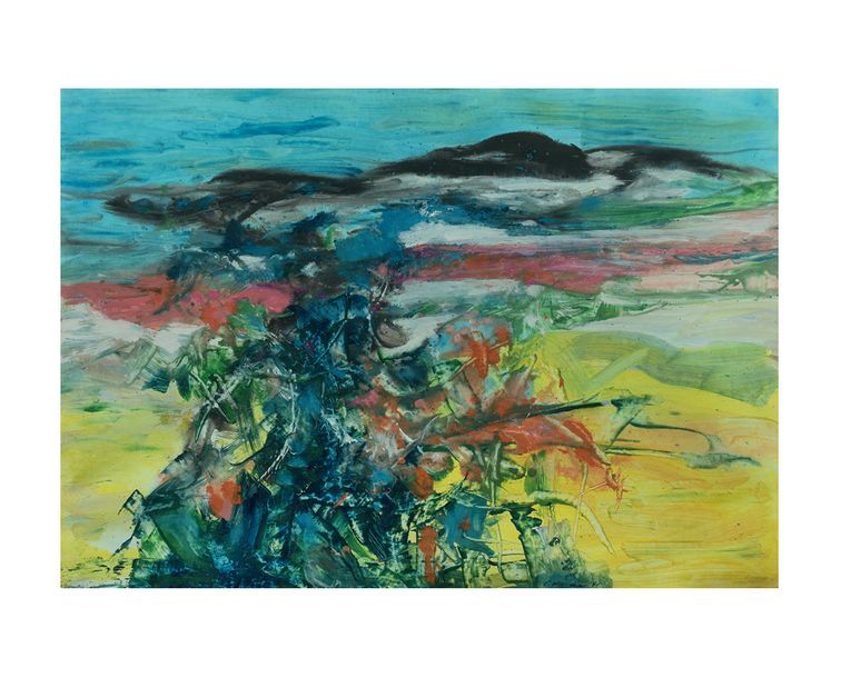 Pierre Wemaëre (1913-2010) Ciel de traîne, 1998
Technique mixte sur papier.
70 x&hellip;