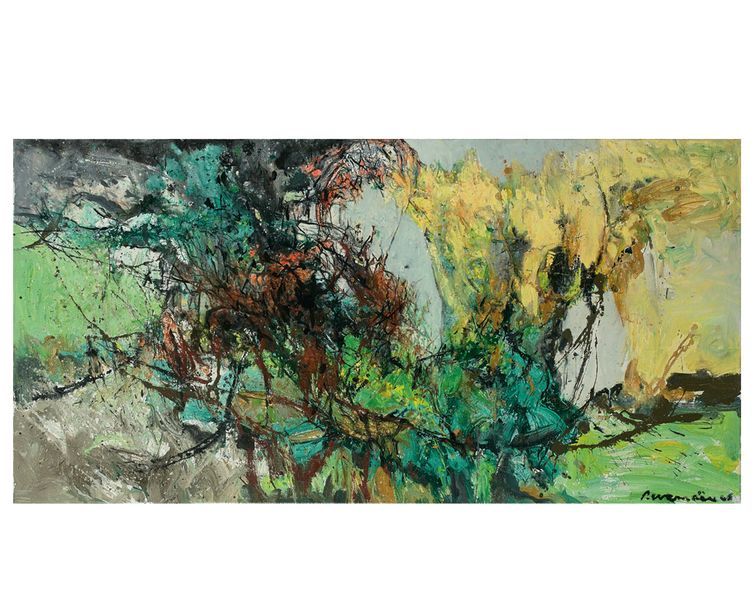 Pierre Wemaëre (1913-2010) Forêt sans âge, 2006
Huile et acrylique sur toile.
60&hellip;