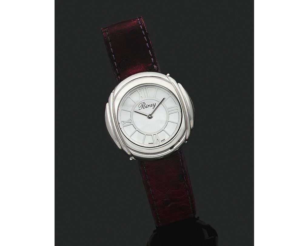 POIRAY No. L01026
Ladies' wristwatch in steel. Round case, screw closure.
Silver&hellip;
