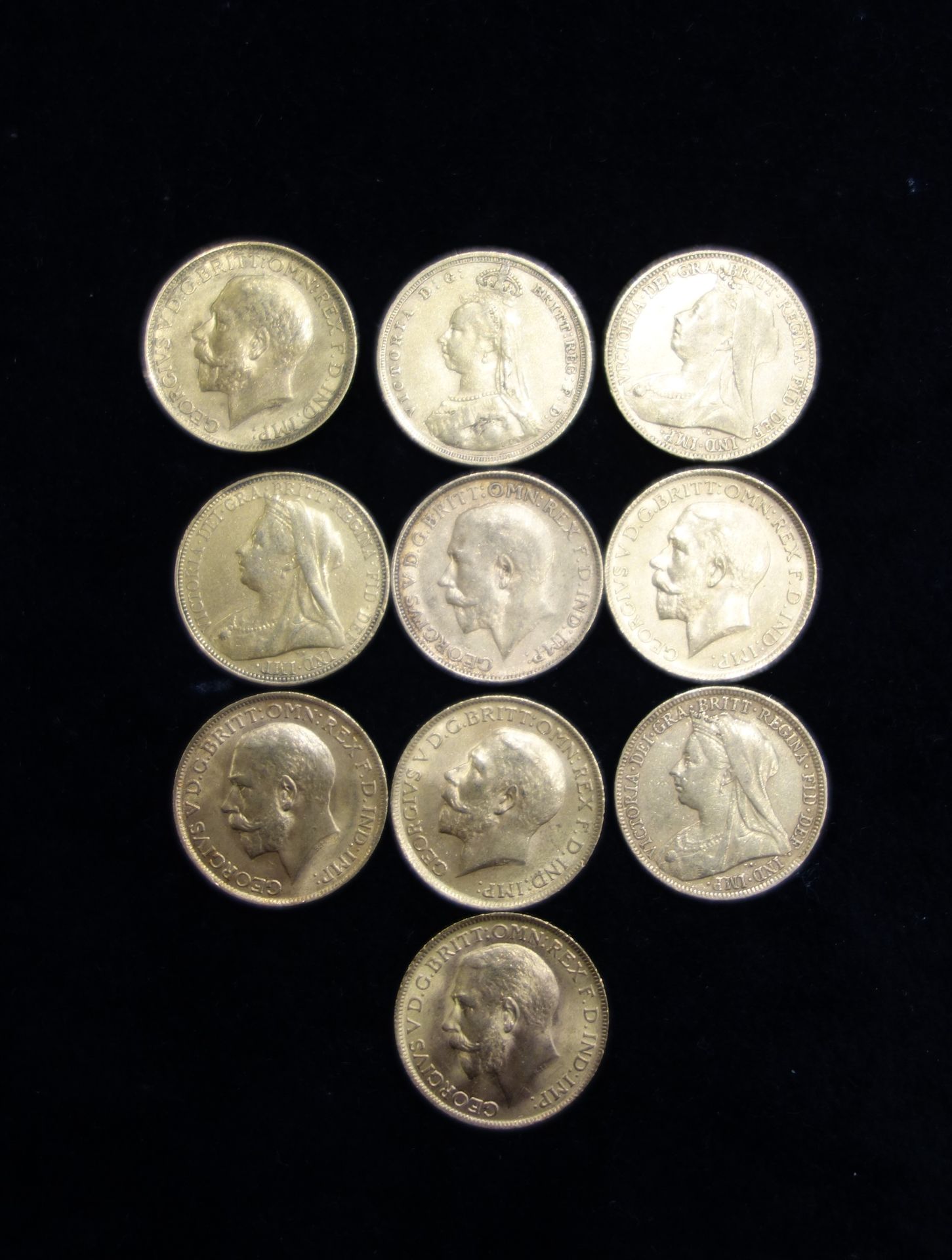 Null Zehn Sovereigns Gold Gewicht: 79,6 g