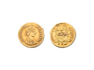 Null VALENTINIEN I (375-392). Solidus. Italie. Buste diadémé, drapé et cuirassé &hellip;