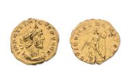 Null Tetricus I (271-274).金黄色葡萄球菌。不确定的研讨会。他的月桂冠，披肩和奎勒胸像右。 R./IOVI CONSERVATORI.赤&hellip;