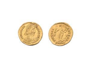 Null HONORIUS (393-423). Solidus. Ravenna. (402-406). Busto diademado, drapeado &hellip;