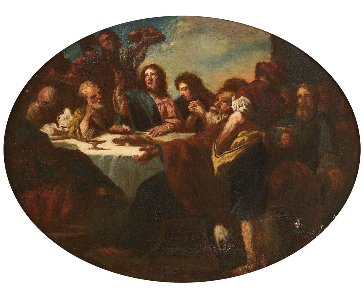 Charles de la FOSSE (Paris, 1636-1716) La Cène
Huile sur toile et châssis d'orig&hellip;