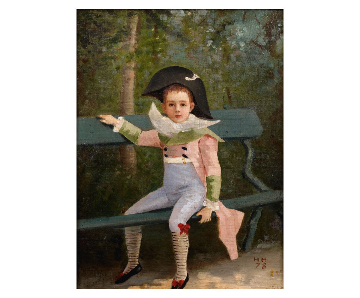 École Française de la seconde moitié du XIXe siècle Porträt eines Kindes mit Zwe&hellip;