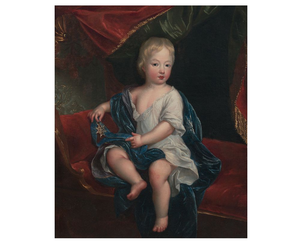Ecole du XVIIIe siècle Porträt von Ludwig XV. Als Kind, nach GOBERT.
Öl auf Lein&hellip;