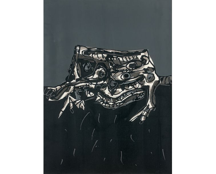 Antonio Saura (1930-1998) El Perro de Goya. 1972
Sérigraphie en couleurs, signée&hellip;