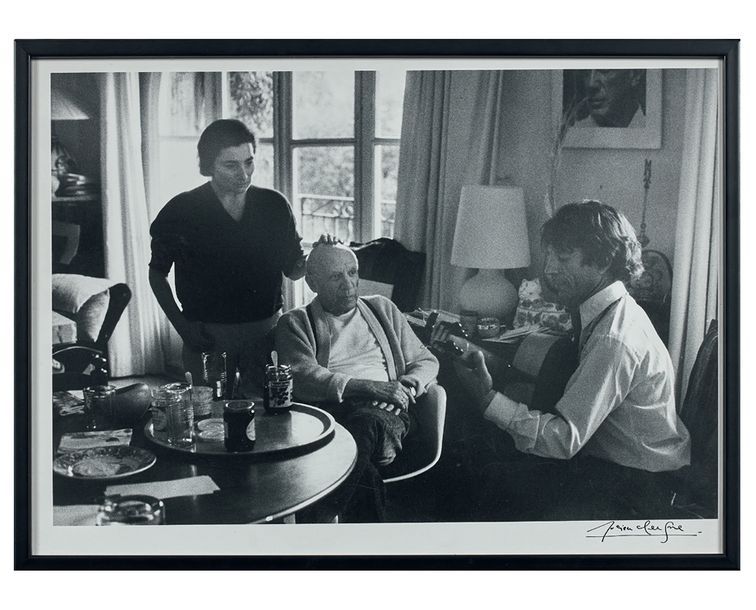 LUCIEN CLERGUE (1934-2014) Picasso
Photographie en noir, située Mougins et avec &hellip;