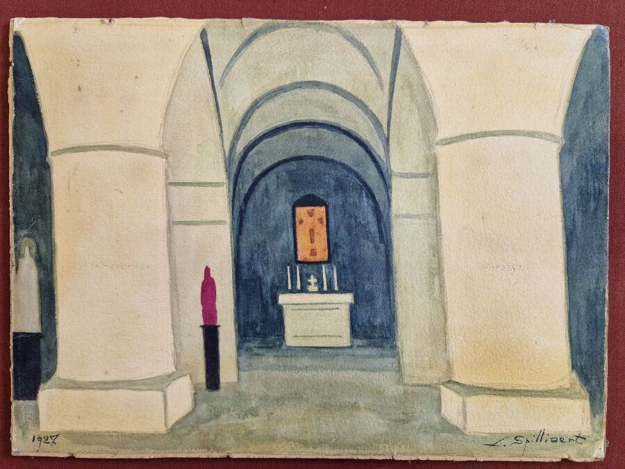 Null Léon SPILLAERT (1881-1946), La Cripta de la Capilla de la Santa Sangre en B&hellip;