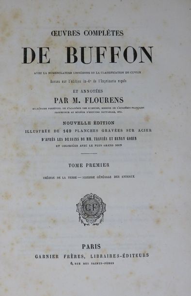 Null Georges-Louis Leclerc de BUFFON (1707-1788)

"Oeuvres complètes" en 12 vol.&hellip;