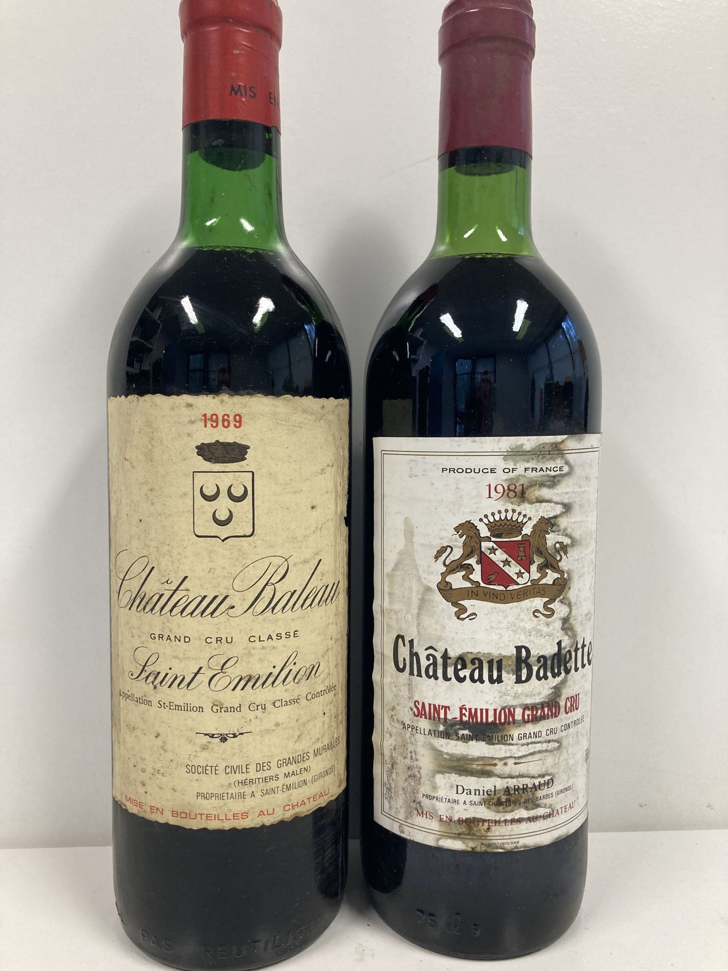 Null ST EMILION GC C	CHÂTEAU BALEAU		

ROUGE 	75CL 	1969 	B.G	 E.T 	1BLLE



ST &hellip;