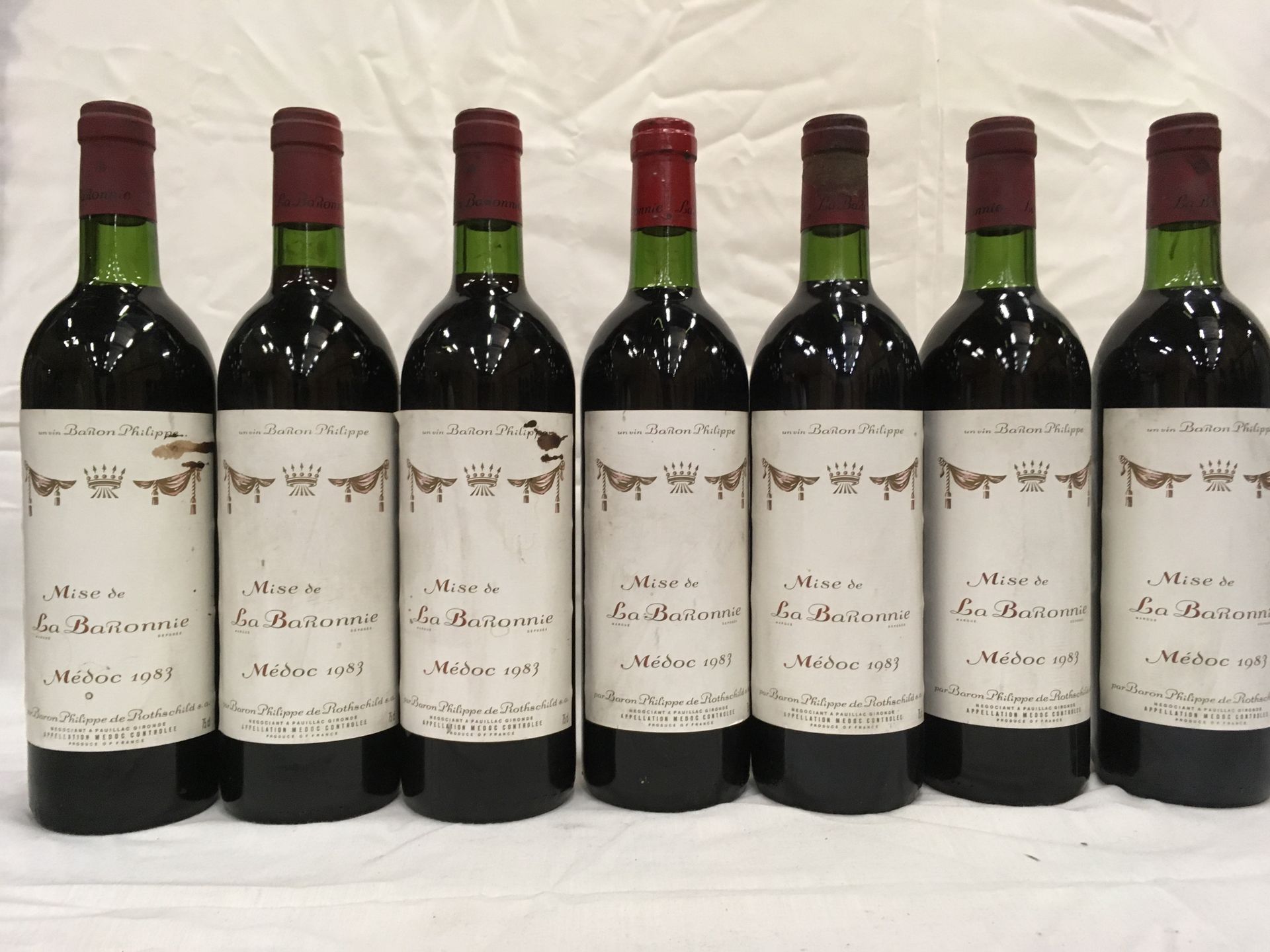 Null 7 MEDOC Mise de La Baronnie (Rothschild) 1983 75cl