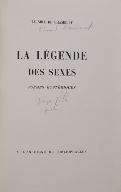 Null [EROTICA], trois volumes:

- Le Sir de Chambley (Edmond Harencourt) "La lég&hellip;