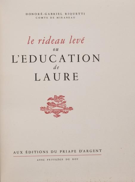 Null Honoré-Gabriel RIQUETTI, comte de MIRABEAU, deux volumes:

- "Adam lascif o&hellip;