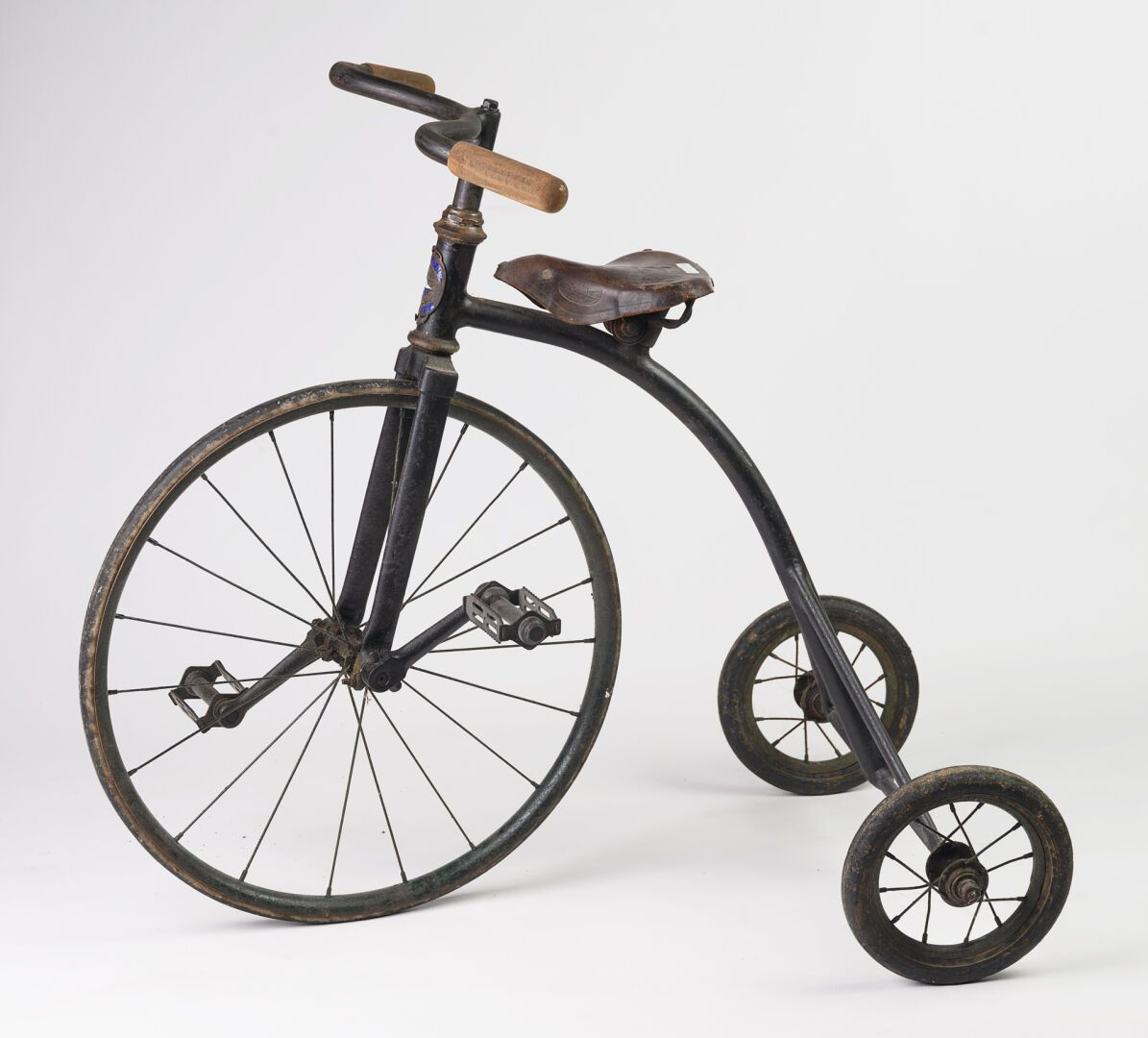 Null Tricycle Aumon Prima, noir, année 1900, Long 80 cm