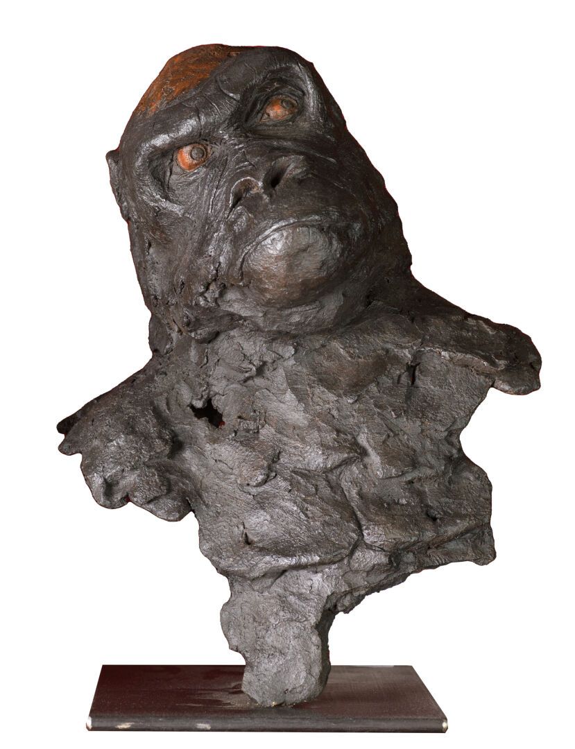 Null Gilles CHARRIERE "Le Gorille Mouais" céramique terre chamotté à 3%, couleur&hellip;