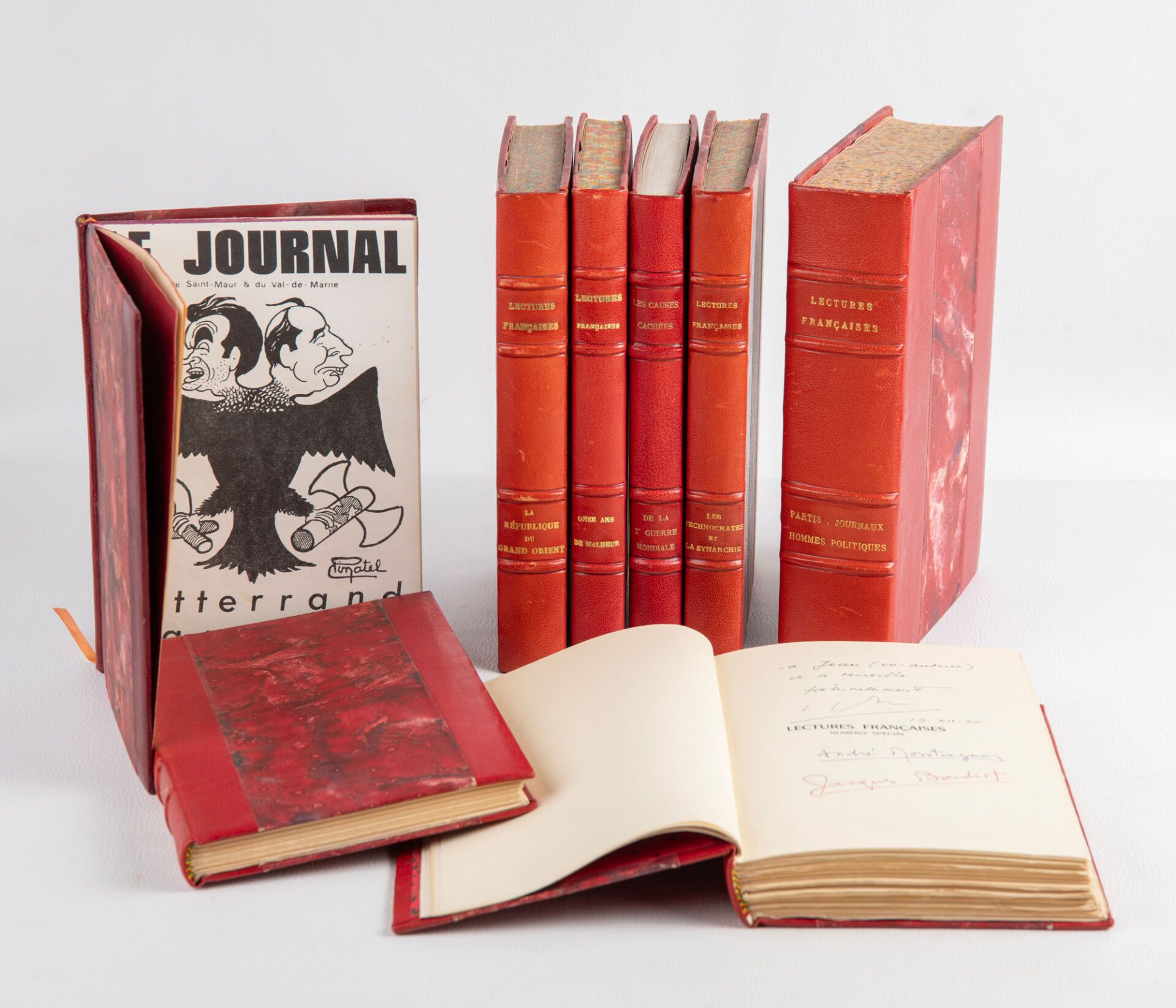 Null Henry Coston, ensemble de 9 volumes de format in-8 lectures françaises, num&hellip;