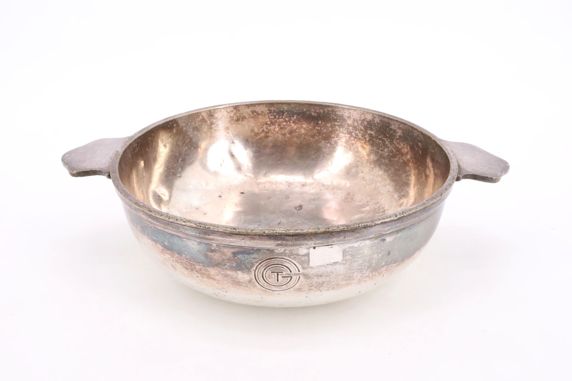 Null CGT France 1962 - Ercuis silver plated vegetable dish with ear - H. 8 cm, W&hellip;