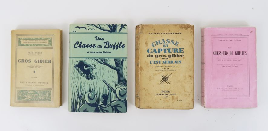 Null Cacce esotiche. Set di 4 volumi: 

GERBER (Charles), Une chasse au buffle e&hellip;