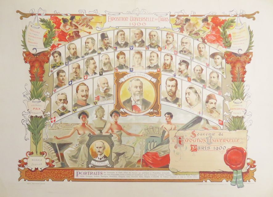 Null 1900年巴黎展览。1900年巴黎世界博览会。巴黎，Imprimeries Lemercier, 1900。

彩色石版画（54 x 75厘米）。

&hellip;