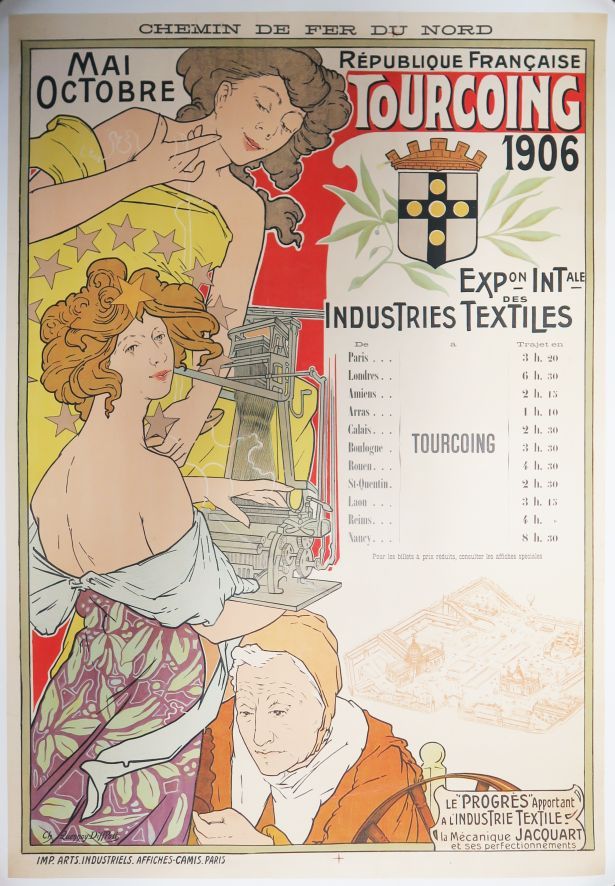 Null Affiche - QUENNOY-DILPLOTT. Exposition internationale des industries textil&hellip;