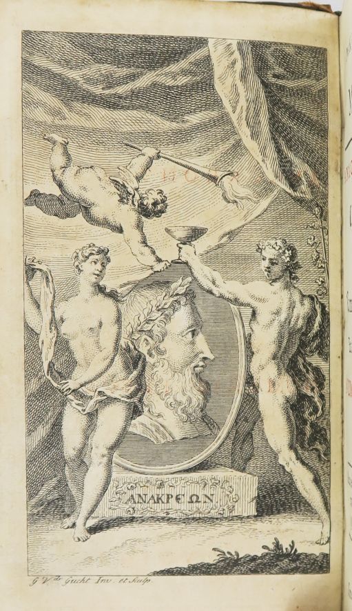 Null ANACREÓN. Anacreontis Teii carmina. Londini, Lawtoni Gilliver, 1723.

In-12&hellip;