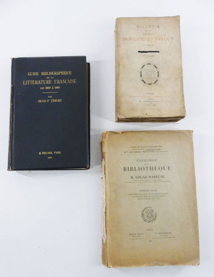 Null Bibliografia - 3 volumi. Bulletin de la librairie Morgand et Fatout. Parigi&hellip;