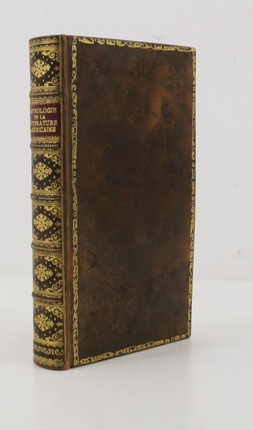 Null CESTRE（查尔斯）和GAGNOT（B.）。美国文学选集。巴黎，Delagrave，1926年。

16开本，全小牛皮，书脊有棱纹和装饰，红色摩洛哥&hellip;