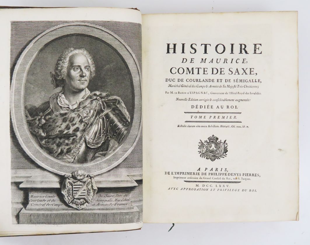 Null ESPAGNAC (Jean-Baptiste d'Amarzit de Sahuguet, Baron d').莫里斯-萨克斯伯爵，库尔兰德公爵和塞&hellip;