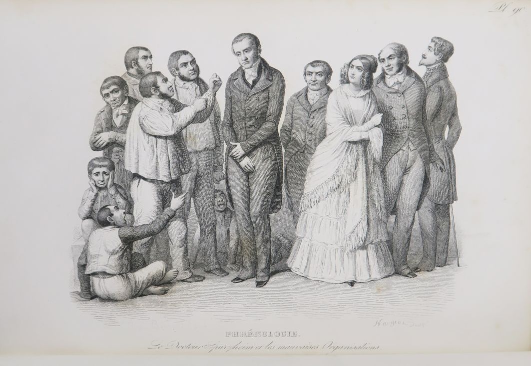 Null BRUYÈRES (Hippolyte).通过120幅画像、主题和构图展示的文字学、语言学和心理学。巴黎，Aubert et Cie, 1847。

&hellip;