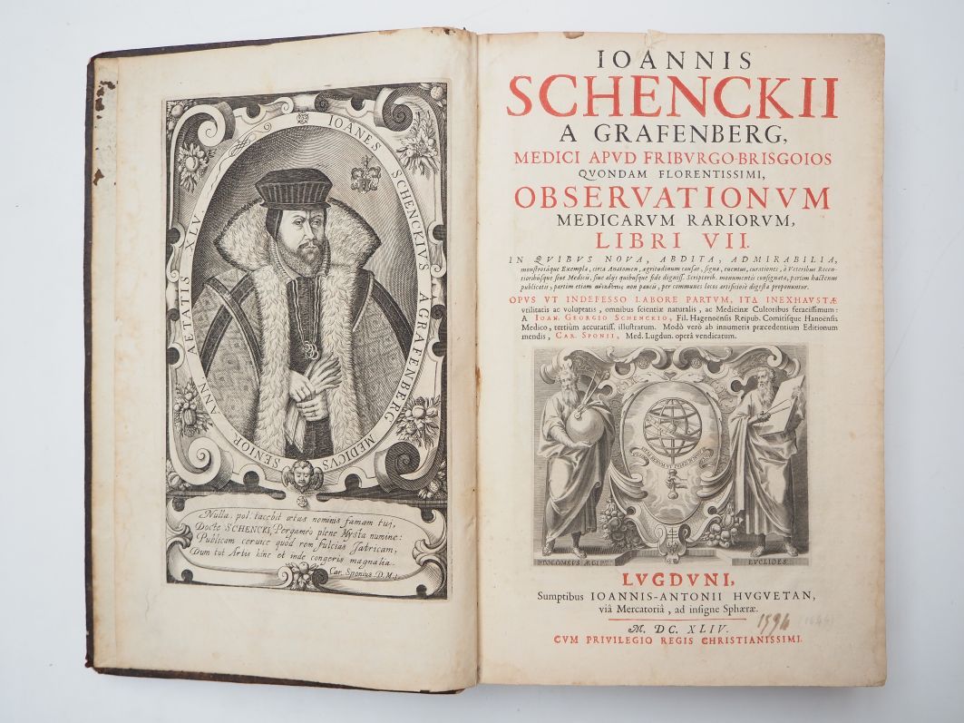 Null SCHENCK VON GRAFENBERG (Johannes). Observationum medicarum rariorum, libri &hellip;